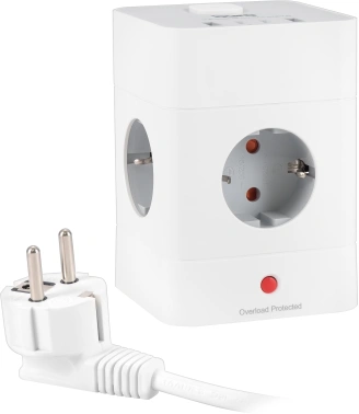 Сетевой удлинитель Buro BU-PTE4.1UC-W