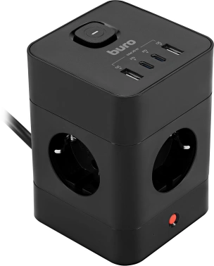 Сетевой удлинитель Buro BU-PTE4.1UC-Plus-B