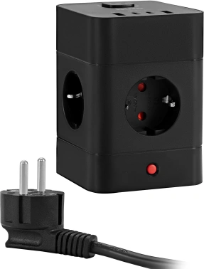 Сетевой удлинитель Buro BU-PTE4.1UC-Plus-B