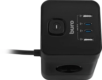 Сетевой удлинитель Buro BU-PTE4.1UC-Plus-B