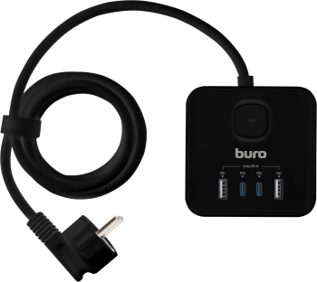Сетевой удлинитель Buro BU-PTE4.1UC-Plus-B