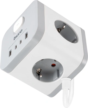 Сетевой удлинитель Buro BU-PC3.1UС-W