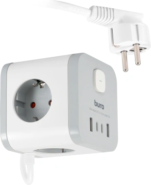 Сетевой удлинитель Buro BU-PC3.1UС-W