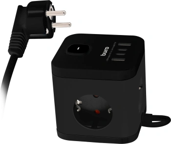 Сетевой удлинитель Buro BU-PC3.1UС-B