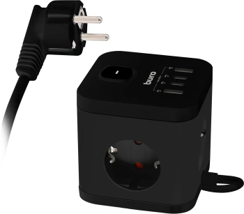 Сетевой удлинитель Buro BU-PC3.1UС-Plus-B