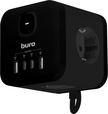Сетевой удлинитель Buro BU-PC3.1UС-Plus-B