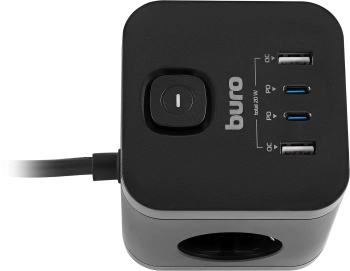 Сетевой удлинитель Buro BU-PC3.1UС-Plus-B