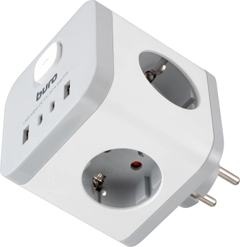 Сетевой разветвитель Buro BU-PW3UC-W