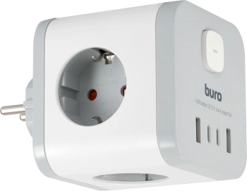 Сетевой разветвитель Buro BU-PW3UC-W