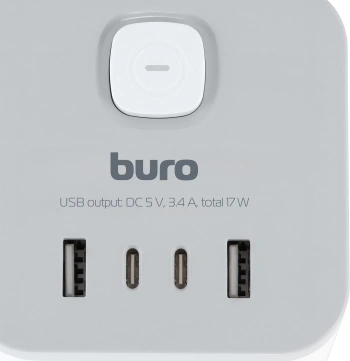 Сетевой разветвитель Buro BU-PW3UC-W