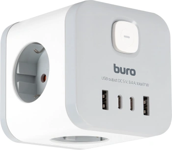 Сетевой разветвитель Buro BU-PW3UC-W