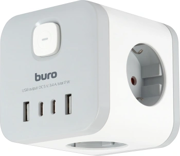 Сетевой разветвитель Buro BU-PW3UC-W