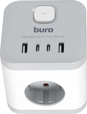 Сетевой разветвитель Buro BU-PW3UC-W