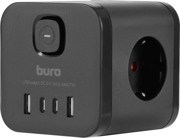 Сетевой разветвитель Buro BU-PW3UC-B