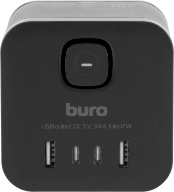 Сетевой разветвитель Buro BU-PW3UC-B
