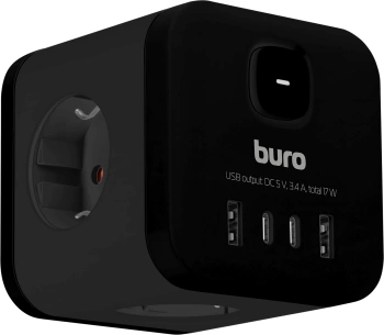 Сетевой разветвитель Buro BU-PW3UC-B