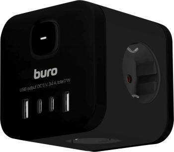 Сетевой разветвитель Buro BU-PW3UC-B