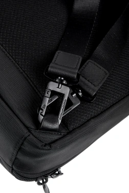 Рюкзак слинг мужской Piquadro Marcel CA6448W138/N черный нейлон/натур.кожа