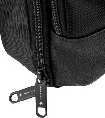 Рюкзак слинг мужской Piquadro Marcel CA6448W138/N черный нейлон/натур.кожа