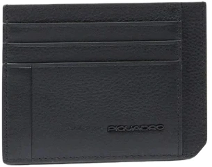 Чехол для кредитных карт Piquadro Russel PP2762W137R/N черный натур.кожа