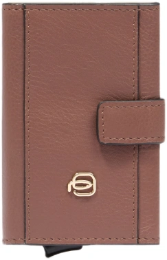Чехол для кредитных карт Piquadro Lyra PP5649W92R/MBE коричневый/бежевый натур.кожа