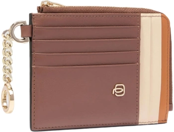 Чехол для кредитных карт Piquadro Lyra PP5910W92R/MBE коричневый/бежевый натур.кожа