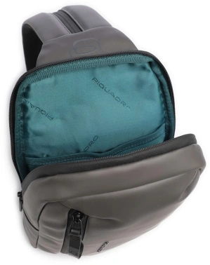 Рюкзак слинг Piquadro Corner 2.0 CA6466C2OW/GR серый полиэстер