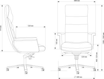 Кресло руководителя Cactus  CS-LGR-DUBLIN