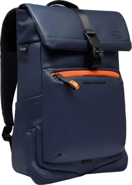 Рюкзак Piquadro Corner 2.0 CA6642C2OW/BLU роллтоп темно-синий полиуретан/полиэстер