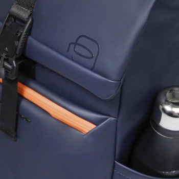 Рюкзак Piquadro Corner 2.0 CA6642C2OW/BLU роллтоп темно-синий полиуретан/полиэстер