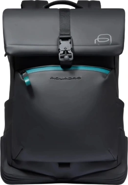 Рюкзак Piquadro Corner 2.0 CA6642C2OW/N роллтоп черный полиуретан/полиэстер