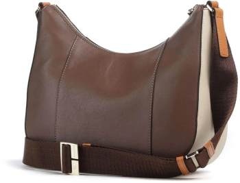 Сумка женская Piquadro Circle BD6657W92/MBE коричневая/бежевая натур.кожа