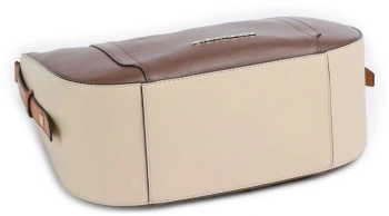 Сумка женская Piquadro Circle BD6657W92/MBE коричневая/бежевая натур.кожа