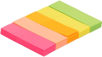 Закладки самокл. бумажные Silwerhof 50x14мм Daily 5цв.в упак. 50лист