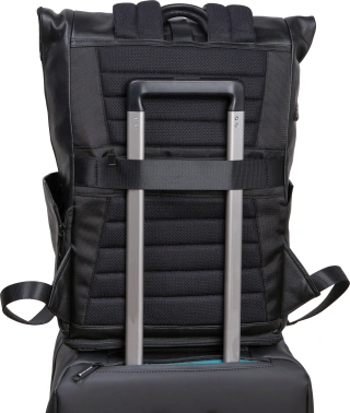 Рюкзак мужской Piquadro Russel CA6768W137/N роллтоп черный кожа