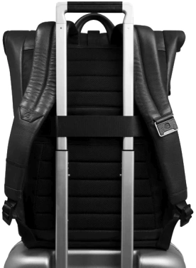 Рюкзак мужской Piquadro Russel CA6768W137/N роллтоп черный кожа