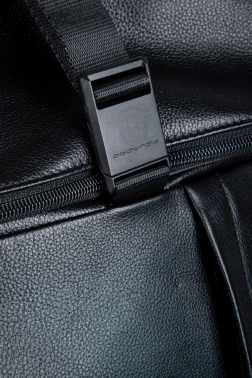 Рюкзак мужской Piquadro Russel CA6768W137/N роллтоп черный кожа