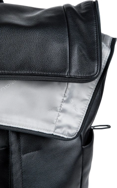 Рюкзак мужской Piquadro Russel CA6768W137/N роллтоп черный кожа