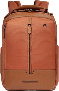 Рюкзак мужской Piquadro Marcel CA6823W138/ARCU оранжевый/коричневый ткань/натур.кожа
