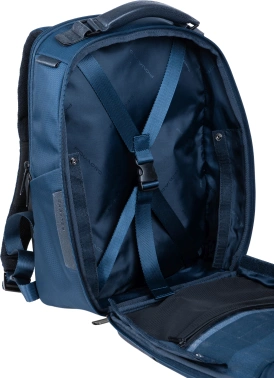 Рюкзак мужской Piquadro Marcel CA6823W138/BLU синий ткань/натур.кожа