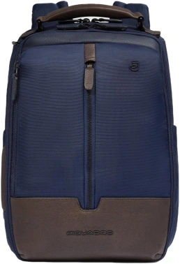 Рюкзак мужской Piquadro Marcel CA6823W138/BLUTM синий/коричневый ткань/натур.кожа