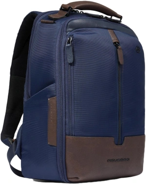 Рюкзак мужской Piquadro Marcel CA6823W138/BLUTM синий/коричневый ткань/натур.кожа