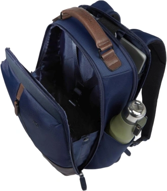 Рюкзак мужской Piquadro Marcel CA6823W138/BLUTM синий/коричневый ткань/натур.кожа