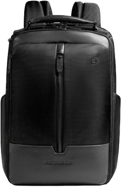 Рюкзак мужской Piquadro Marcel CA6849W138/N черный ткань/натур.кожа