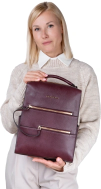 Рюкзак женский Piquadro Patricia CA6771W140/BO бургунди кожа