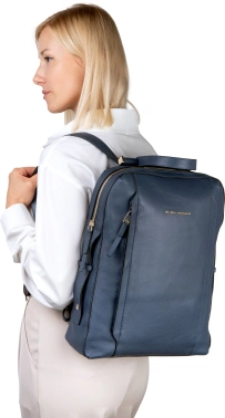 Рюкзак женский Piquadro Circle CA4576W92/BLU4 синий кожа