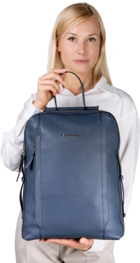 Рюкзак женский Piquadro Circle CA4576W92/BLU4 синий кожа