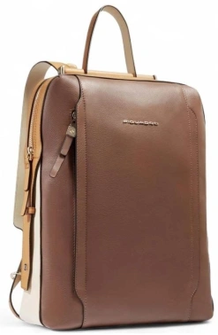 Рюкзак женский Piquadro Circle CA4576W92/MBE коричневый/бежевый кожа