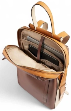 Рюкзак женский Piquadro Circle CA4576W92/MBE коричневый/бежевый кожа