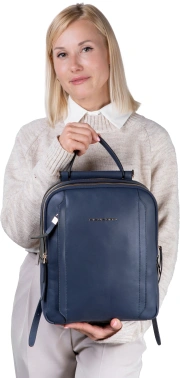 Рюкзак женский Piquadro Circle CA5566W92/BLU4 синий кожа